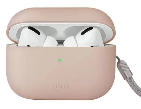 UNIQ Hybrid Lino Liquid Silicone Case For Airpods Pro2 Pink